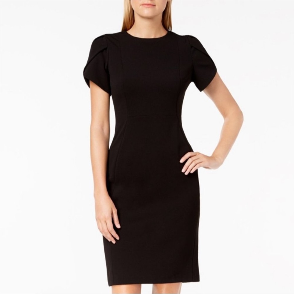 NWT Calvin Klein Tulip Sleeve Dress B2